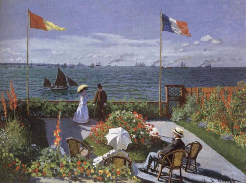 Claude Monet Terrace at Saint-Adresse oil painting image
